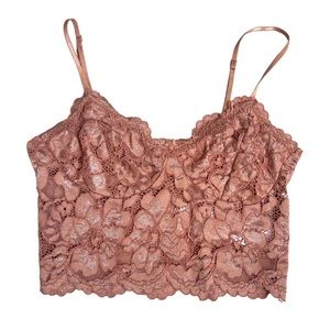 Zara Tank Top Women S Lace Bralette Rose Floral Crop Adjustable Straps Boho